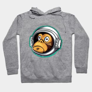 Astraminals Cartoon Monkenaut Head Green Hoodie